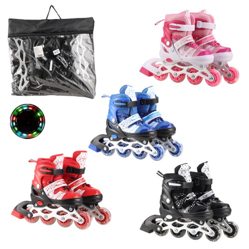 Ролики розміром 34-37 з колесами PVC, в асортименті, у сітці