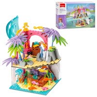 Конструктор «Рожева серія. Підводний світ» 17,9 см на 224 деталі з фігурками, у коробці 38х24х7 см, SLUBAN