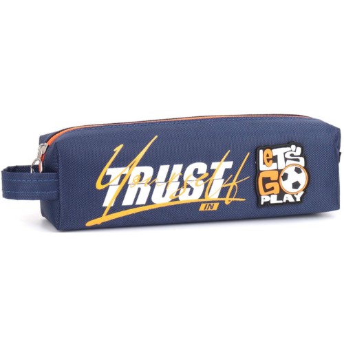 Пенал 21х4,5х6 см синій, ТМ Мандарин