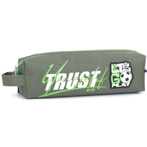 Пенал 21х4,5х6 см зелений, ТМ Мандарин