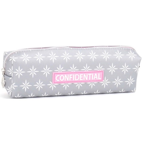 Пенал 21х4,5х6 см сірий, ТМ Мандарин