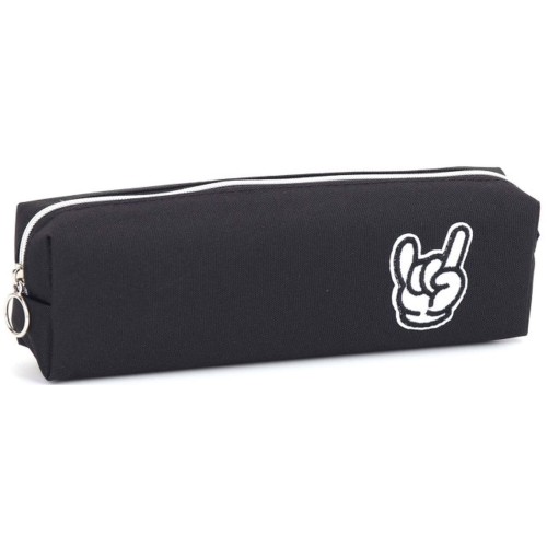 Пенал 21х4,5х6 см чорний, ТМ Мандарин