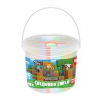 Крейда «Minecraft» JUMBO кольорова, 16 шт у відрі, ТМ YES