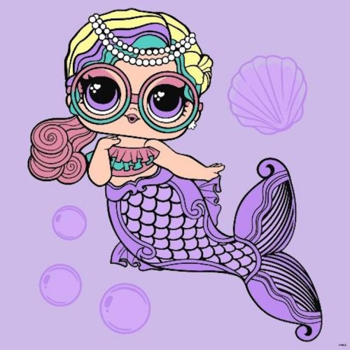Картина за номерами «L.O.L. Surprise! Mermaids Miss Sea» 40х40 см, ТМ Ідейка