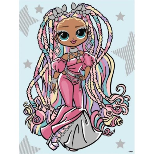 Картина за номерами «L.O.L. Surprise! O.M.G. Fashion show Twist Queen» зі стразами 30х40 см, ТМ Ідейка