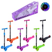 Самокат «MAXI» 4-колісний з колесами PU що світяться, в асортименті, у коробці 58х14,5х28 см.