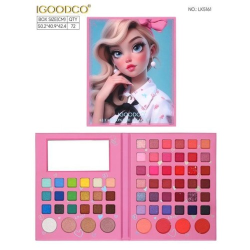 Дитяча косметика: палітра тіней та аксесуари, у коробці 15х20х2 см