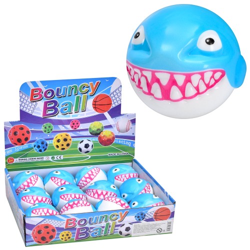 М'яч дитячий «Акула» 7 см антигравітаційний, 12 шт у дисплеї 28х21х7 см