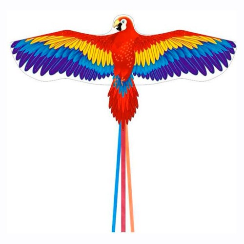 Повітряний змій «Папуга» 145х69 см з хвостом 90 см, у пакеті 7х78х1,5 см