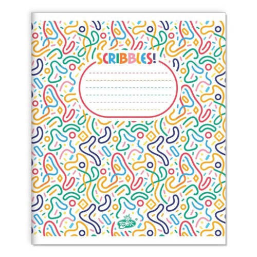 Зошит на 12 аркушів у клітинку «Каракулі» №2539, ТМ Brisk