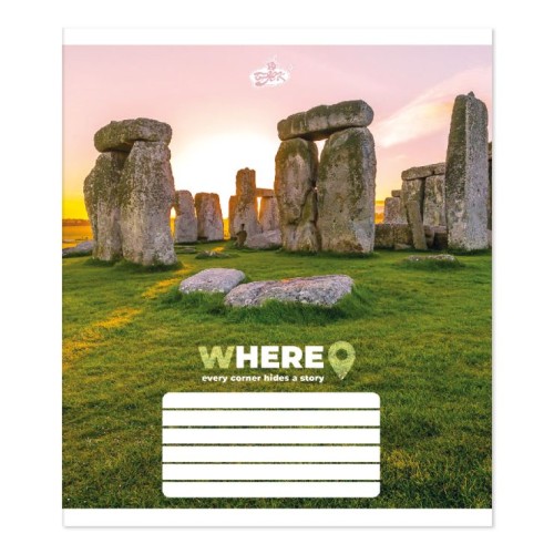 Зошит на 48 аркушів у клітинку «Історичні пам'ятки» №2599, ТМ Brisk