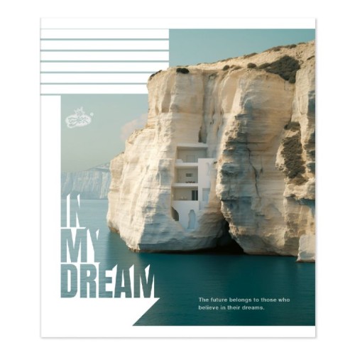 Зошит на 96 аркушів у клітинку «В моїх мріях» №2633, ТМ Brisk