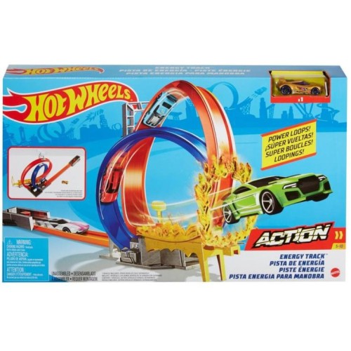 Трек «Повний вперед» з машинкою, у коробці 51х7х31 см, Hot Wheels
