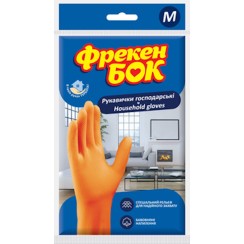 Рукавички латексні господарські М, Фрекен Бок