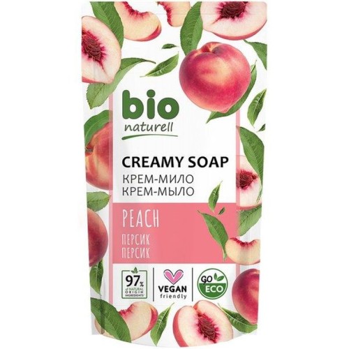 Крем-мило «Персик» дой-пак 460 мл, ТМ BION