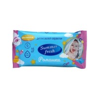 Вологі серветки «Summer Fresh. Compact» дитячі 15 шт в упаковці