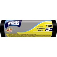 Пакети для сміття 10 шт на 120 л, ТМ Novax
