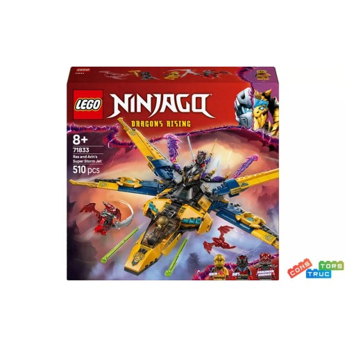 Конструктор «Суперштормовий реактивний літак Рас та Арін» на 510 деталей, у коробці 28х8х26 см, ТМ Lego