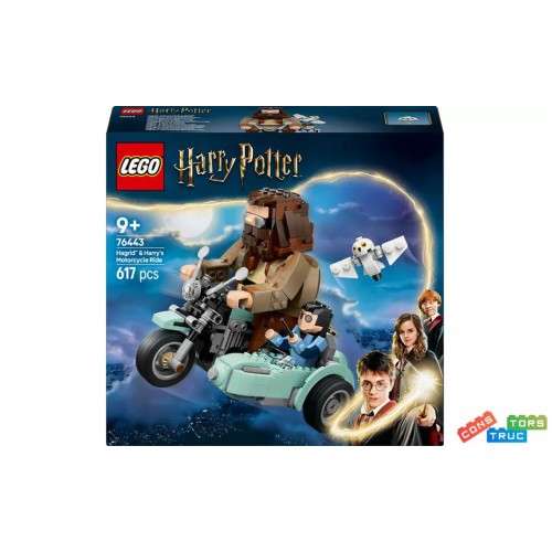 Конструктор «Подорож Ге'ріда та Гаррі на мотоциклі» на 617 деталей,у коробці 28х7х26 см, ТМ Lego