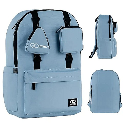 Рюкзак «Teens» 45х29х11,5 см сіро-блакитний, GoPack Education
