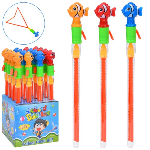 Мильні бульбашки «Меч» 46 см, в асортименті, 16 шт у дисплеї 22х46х22 см