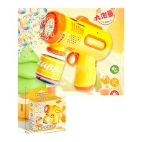 Мильні бульбашки «Бластер» 14 см із світлом та запаскою 7 см, на батарейці, у коробці 14х18,5х6 см