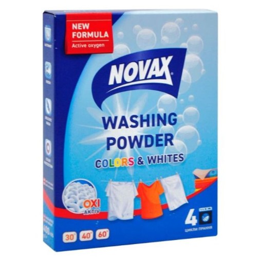 Порошок пральний для ручного прання 400 г, ТМ Novax