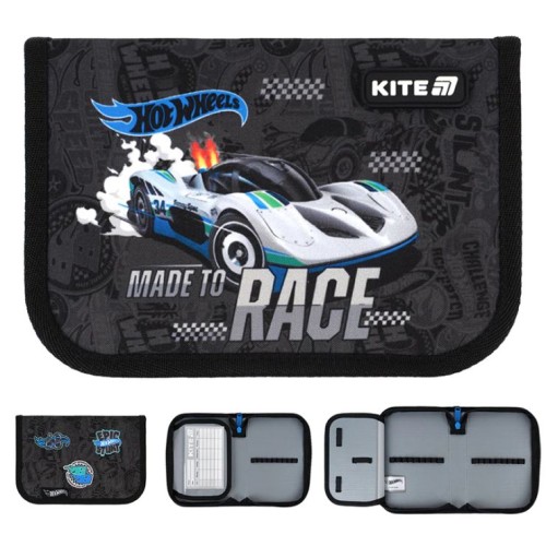 Пенал «HW» 20,5х14х4 см на 1 відділення, ТМ Kite