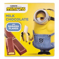 Шоколад «Любімов Кідс» молочний з начинкою та банановим кранчем, 50 г, ТМ Міленіум