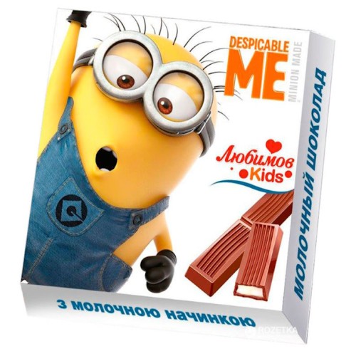 Шоколад «Любімов Кідс» молочний, 50 г, ТМ Міленіум