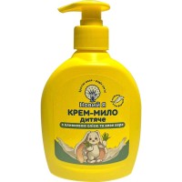 Крем-мило дитяче з оливковою олією та алое вера з дозатором, 300 мл, ТМ Новий Я