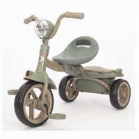 Велосипед «Turbo Trike» 3-колісний з музикою та світлом, колеса з EVA 6 та 8 дюймів, сірий