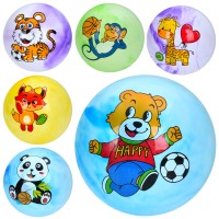 М'яч дитячий «Тваринка» ПВХ вагою 67-73 г, в асортименті