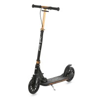 Самокат 2-колісний на металевій рамі з колесами ПУ 195 мм, кермом 91-101 см, складаний, у коробці 87х32х15 см.