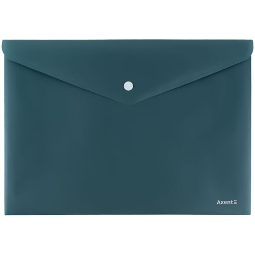 Папка на кнопці «Earth colors» А4 зелена, ТМ Axent