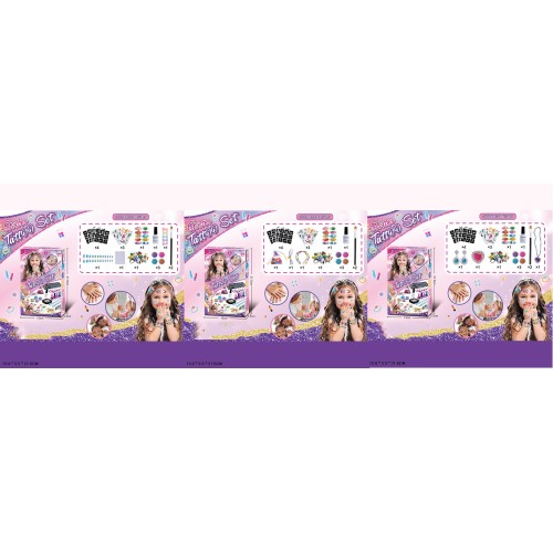 Дитяча косметика: тату та аксесуари, в асортименті, у коробці 13х3х21 см