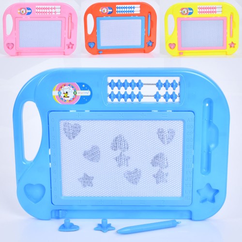 Дошка для малювання 30х22,5 см чорно-біла з 2 штампами, в асортименті, у пакеті 33х28,5х2 см