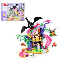Конструктор «Рожева серія. Будинок чарівниці» на 435 деталей з фігурками, у коробці 42,5х33х7 см, SLUBAN