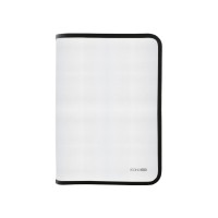 Папка-пенал В5 пластикова на блискавці з фактурою «тканина», чорна, ТМ Economix