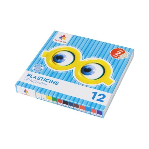 Пластилін дитячий «Мозаїка» на 12 кольорів 120 г, Гамма