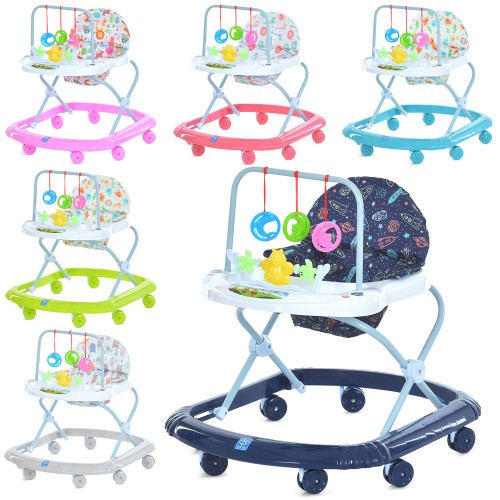 Ходунки музичні на 8 колесах по 5,4 см, в асортименті