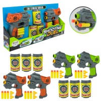 Набір з 2 бластерів, 6 снарядів та 3 банок, у коробці 40х6,5х19,5 см