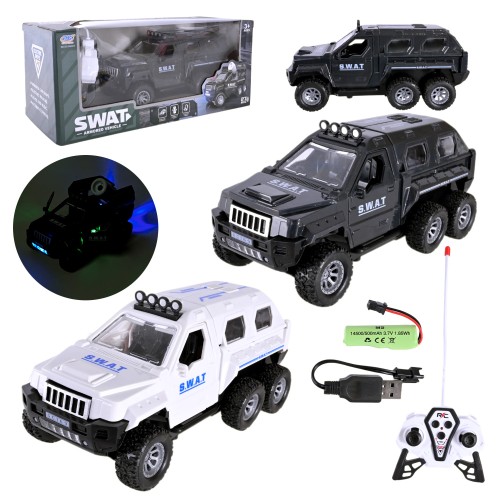 Машина 24 см р/к на акумуляторі зі світлом та звуком, в асортименті, у коробці 33х12х13 см