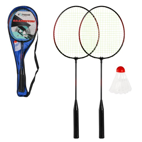 Набір для бадмінтону: 2 ракетки та воланчик, у сумці 65 см
