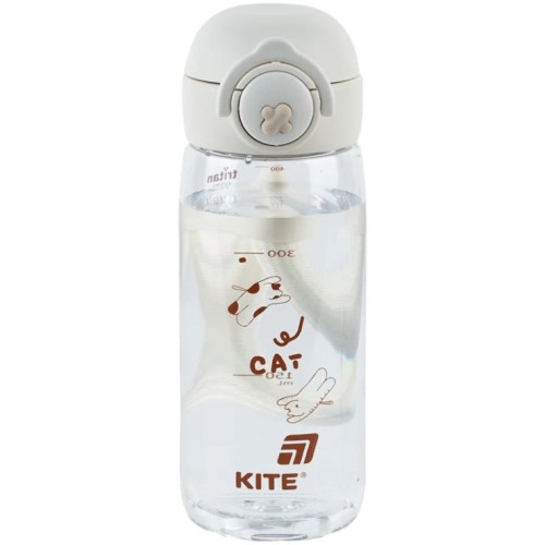 Пляшечка для води 480 мл біла, ТМ Kite