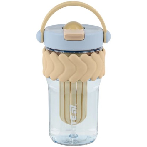 Склянка для води 700 мл бежево-блакитний, ТМ Kite