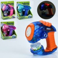 Мильні бульбашки «Бластер» 18 см на батарейці з запаскою 7 см, в асортименті, у коробці 18х21х8 см