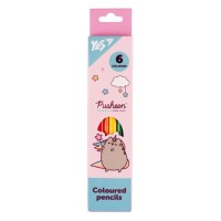 Кольорові олівці «Pusheen» на 6 кольорів, ТМ Yes