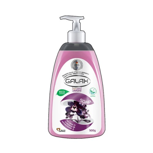 Мило рідке «Чорна орхідея» з дозатором 500 г, ТМ GALAX