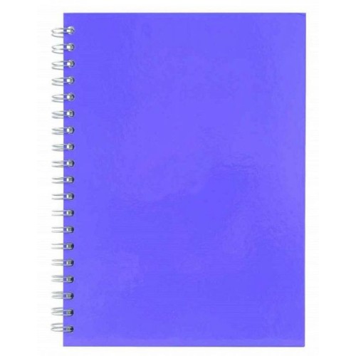 Зошит «PASTEL» з роздільниками В5 на 120 аркушів у клітинку на спіралі з пластиковою обкладинкою, бузковий, ТМ Buromax